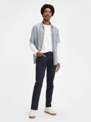 Levi's Spodnie chino "511" - Slim fit - w kolorze granatowym rozmiar: W30/L32. Niebieskie eleganckie spodnie Levi's®, l, klasyczne. Za 172.45 zł.