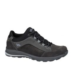 Buty do chodzenia męskie Hanwag Banks Low Gtx. Czarne buty turystyczne Hanwag, bez wzorów, z materiału, bez zapięcia, trekkingowe. Za 1,128.00 zł.