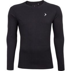 Longsleeve męski TSML600 - głęboka czerń - Outhorn. Bluzki z długim rękawem Outhorn, m, bez wzorów, z bawełny, bez kołnierzyka, bez ramiączek. W wyprzedaży za 29.99 zł.