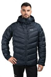 Kurtka trekkingowa puchowa męska Glaceon Pro. Brązowe kurtki RAB, na zimę, l, bez wzorów, z poliamidu, trekkingowe. Za 1,259.99 zł.