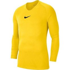 Koszulka termoaktywna męska Nike Dry Park. Żółte bielizna termoaktywna Nike, m, bez wzorów, bez ramiączek. Za 119.79 zł.