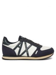 Armani Exchange Sneakersy XUX017 XCC68 U390 Granatowy. Niebieskie buty sportowe casual Armani Exchange, bez wzorów, ze skóry, bez zapięcia. Za 599.99 zł.