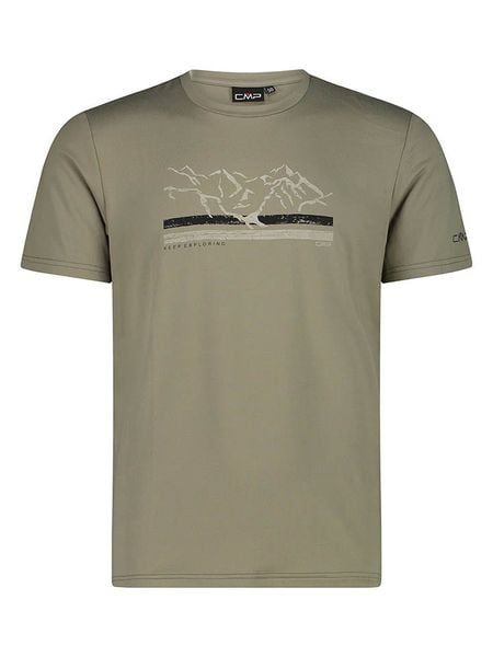 Cmp Koszulka funkcyjna w kolorze khaki rozmiar: 52. Brązowe t-shirty sportowe CMP, bez wzorów, z materiału, bez ramiączek, outdoorowe. Za 83.22 zł.