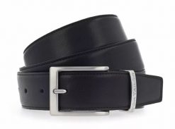 TOM TAILOR MĘSKI PASEK SKÓRZANY NA BOLEC SKÓRA TG1069R45/790 35mm Gürtel Q.1645 0790 BLACK. Czarne paski Tom Tailor, bez wzorów, z jeansu, eleganckie. Za 99.99 zł.