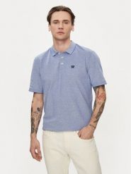 Wrangler Polo Refined 112350391 Niebieski Regular Fit. Niebieskie koszulki polo Wrangler, m, bez wzorów, z bawełny, bez kołnierzyka, bez ramiączek. Za 179.99 zł.