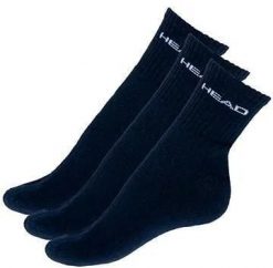 Skarpetki Head Short Crew 3 szt. unisex granatowe 35-38. Niebieskie skarpety Head, bez wzorów, z bawełny. Za 111.99 zł.