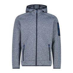 Bluza męska turystyczna CMP 3H60847N. Szare bluzy z kapturem CMP, na zimę, l, bez wzorów, z materiału, z kapturem. Za 279.99 zł.