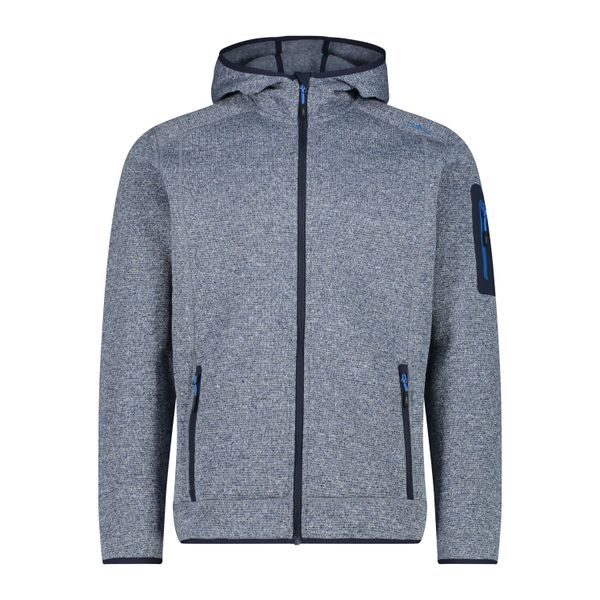 Bluza męska turystyczna CMP 3H60847N. Szare bluzy z kapturem CMP, na zimę, l, bez wzorów, z materiału, z kapturem. Za 279.99 zł.