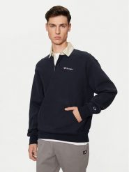 Champion Bluza 220708 Granatowy Relaxed Fit. Niebieskie bluzy Champion, m, bez wzorów, z bawełny, bez kaptura. Za 219.99 zł.