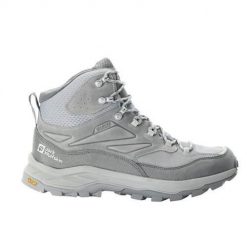 Buty trekkingowe męskie Jack Wolfskin Cyrox Texapore Mid. Szare buty trekkingowe Jack Wolfskin, bez wzorów, z materiału, za kostkę, bez zapięcia, trekkingowe. Za 831.00 zł.