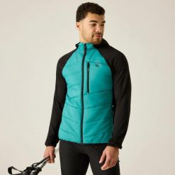 Męska hybrydowa kurtka aero fuse z wyłożeniem. Czarne kurtki Dare 2B, l, bez wzorów, z materiału, z kapturem. Za 349.00 zł.