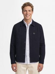 Fred Perry kurtka koszulowa Mężczyźni Bawełna niebieski, L. Niebieskie kurtki Fred Perry, l, bez wzorów, z bawełny, bez kaptura. Za 749.95 zł.