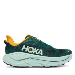 Buty do biegania Hoka. Zielone buty do biegania HOKA, bez wzorów, bez zapięcia, do biegania. Za 719.99 zł.