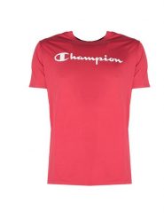 Champion T-Shirt | 212687 | Mężczyzna | Czerwony. Czerwone t-shirty Champion, m, bez wzorów, z bawełny, bez kołnierzyka, bez ramiączek. W wyprzedaży za 69.00 zł.