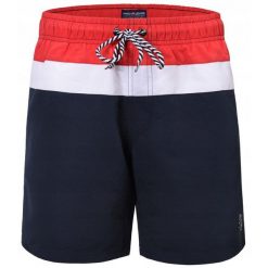 Spodenki Plażowe (Kąpielówki) - Pako Jeans - Kolorowe. Czerwone kąpielówki Pako Jeans, l, bez wzorów, z jeansu. Za 89.00 zł.