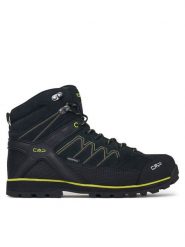 CMP Trekkingi Moon Mid 31Q4797 Czarny. Czarne botki sznurowane CMP, bez wzorów, ze skóry, bez obcasa, bez zapięcia. Za 629.99 zł.