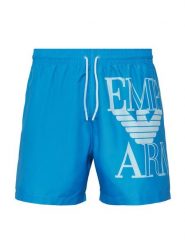 Emporio Armani Szorty kąpielowe EM000583 AF20434 UB025 Niebieski Regular Fit. Niebieskie kąpielówki Emporio Armani, m, bez wzorów, z syntetyku. Za 489.99 zł.