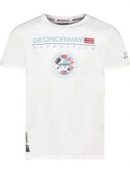 Geographical Norway Koszulka "Jvick" w kolorze białym rozmiar: L. Białe bezrękawniki Geographical Norway, l, bez wzorów, z bawełny, bez kołnierzyka, bez ramiączek. Za 79.59 zł.