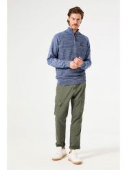 Garcia Sweter w kolorze niebieskim rozmiar: XL. Niebieskie swetry nierozpinane Garcia, xl, bez wzorów, z bawełny, bez kołnierzyka, bez ramiączek. Za 227.95 zł.