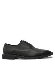 HUGO Półbuty Gryff 50522975 10263050 01 Czarny. Czarne eleganckie półbuty Hugo, bez wzorów, ze skóry, bez obcasa, bez zapięcia. Za 449.99 zł.