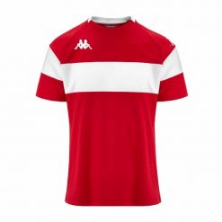 Jersey Kappa Dareto. Białe t-shirty sportowe Kappa, bez wzorów, z jersey, bez ramiączek, do piłki nożnej. Za 176.50 zł.