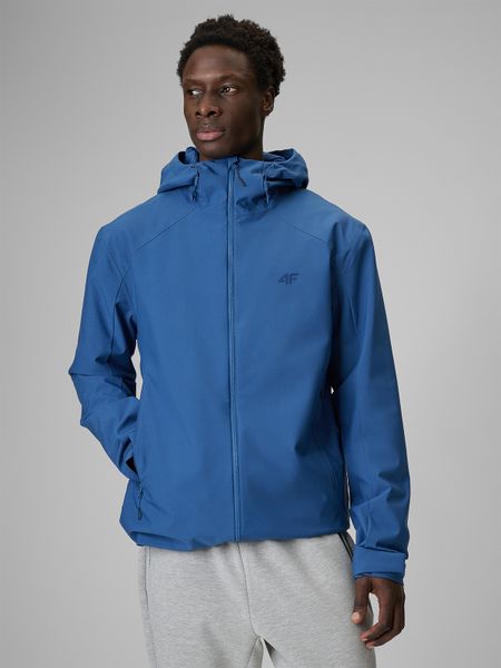 4F Kurtka przejściowa membrana 5000 męska - granatowa M. Niebieskie kurtki 4F, m, bez wzorów, ze skóry, bez kaptura. Za 299.99 zł.