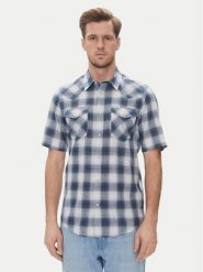 Wrangler Koszula Western 112362381 Niebieski Regular Fit. Niebieskie koszule Wrangler, m, bez wzorów, z bawełny, bez kołnierzyka, bez ramiączek. Za 199.99 zł.
