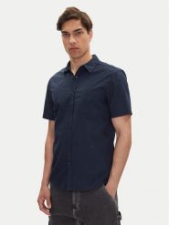 Mustang Koszula Gilroy 1016251 Granatowy Slim Fit. Niebieskie koszule Mustang, l, bez wzorów, z bawełny, bez kołnierzyka, bez ramiączek. Za 169.99 zł.