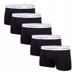 Bokserki męskie Tommy Hilfiger Men's 5 pack Trunk - UM0UM02767-OSJ. Czarne bokserki Tommy Hilfiger, m, bez wzorów. Za 277.15 zł.