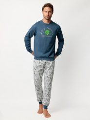 Disney Toy Story Piżama "Toy Story" w kolorze niebiesko-szarym rozmiar: XXL. Niebieskie piżamy Disney Toy Story, xxl, bez wzorów, z bawełny, bez ramiączek. Za 165.99 zł.