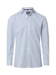 Finshley & Harding Koszula męska Mężczyźni Modern Fit Bawełna (100%) niebieski wzorzysty, 39. Niebieskie koszule Finshley & Harding, m, bez wzorów, z bawełny, bez kołnierzyka, bez ramiączek. Za 229.95 zł.