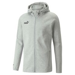 Bluza z kapturem Puma Teamfinal Casuals Hooded Jkt, Mężczyźni. Szare bluzy Puma, m, bez wzorów, z bawełny, z kapturem. Za 249.00 zł.