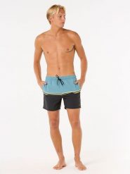 Rip Curl Szorty kąpielowe "Combine Volley" w kolorze czarno-błękitnym rozmiar: M. Czarne kąpielówki Rip Curl, m, bez wzorów, z materiału. Za 127.05 zł.