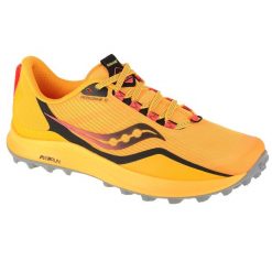 Buty do biegania męskie, Saucony Peregrine 12. Żółte buty do biegania Saucony, bez wzorów, z materiału, bez zapięcia, do biegania. Za 449.99 zł.