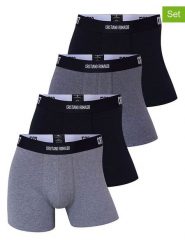 CR7 Bokserki (4 pary) w kolorze szarym i czarnym rozmiar: M. Czarne bokserki CR7, m, bez wzorów. Za 86.99 zł.