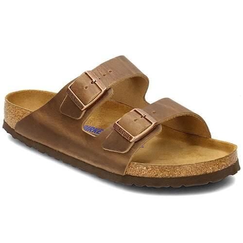 Klapki męskie Birkenstock Arizona. Brązowe klapki Birkenstock, z materiału. Za 439.00 zł.