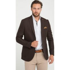 Marynarka "Andalucia" - Slim fit - w kolorze brązowym. Marynarki marki Sir Raymond Taylor. W wyprzedaży za 260.95 zł.