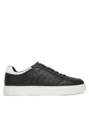 Calvin Klein Sneakersy Clean Cup Low Laceup Mono HM0HM01899 Czarny. Czarne buty sportowe casual CALVIN KLEIN, bez wzorów, ze skóry, bez zapięcia. Za 649.99 zł.