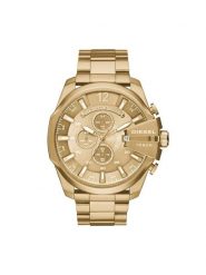 Diesel Zegarek Mega Chief DZ4360 Złoty. Żółte zegarki Diesel, złote. Za 1,379.00 zł.