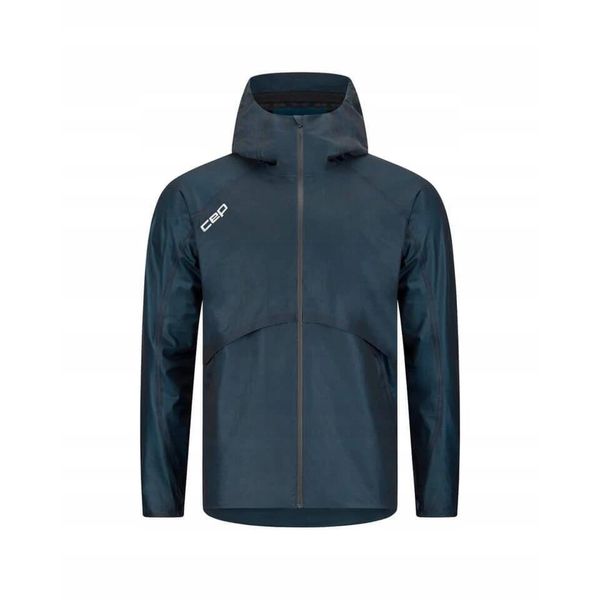 Męska kurtka sportowa do biegania przeciwdeszczowa Pro Run 3L CEP. Niebieskie kurtki do biegania CEP, l, bez wzorów, z poliesteru, bez kaptura, do biegania. Za 1,499.00 zł.