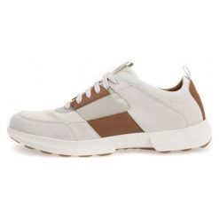 Geox Tenisówki Męskie Traccia 45 Kremowy. Trampki marki Geox. W wyprzedaży za 335.00 zł.