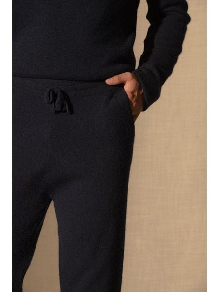 Perfect Cashmere Kaszmirowe spodnie "Stuart" w kolorze granatowym rozmiar: XXL. Niebieskie spodnie materiałowe Perfect Cashmere, na co dzień, xxl, bez wzorów, z kaszmiru. Za 308.90 zł.