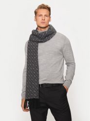 BOSS Szalik Rubeny 50527955 Szary. Szare szaliki Boss, bez wzorów, z materiału. Za 699.99 zł.