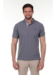 The Time of Bocha Koszulka polo w kolorze szarym rozmiar: XL. Szare koszulki polo The Time of Bocha, xl, bez wzorów, z bawełny, bez kołnierzyka, bez ramiączek. Za 91.99 zł.