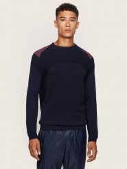 Boss Sweter Rowin 50427754 Granatowy Regular Fit. Niebieskie swetry rozpinane Boss, m, bez wzorów, z bawełny, bez kołnierzyka, bez ramiączek. Za 595.00 zł.