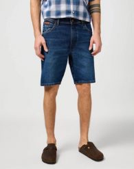WRANGLER MĘSKIE SPODENKI JEANSOWE WRANGLER TEXAS SHORTS MEADOW HAZE 112362506. Szorty Wrangler, m, bez wzorów, z jeansu. Za 169.99 zł.