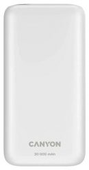Canyon Powerbank PB-301 LED 30000 mAh PD 20W QC 3.0 biały. Białe powerbanki . Za 149.90 zł.