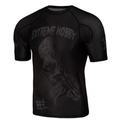 Koszulka Męska na siłownię rashguard MMA EXTREME HOBBY NIGHTMARE 2. Czarne bielizna termoaktywna EXTREME HOBBY, m, bez wzorów, z bawełny, bez ramiączek, na fitness i siłownię. Za 199.00 zł.
