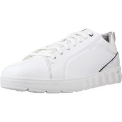 Buty GEOX U SPHERICA EC4 B Biały. Białe buty turystyczne Geox, bez wzorów, ze skóry, bez zapięcia, na fitness i siłownię. Za 346.99 zł.