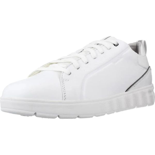 Buty GEOX U SPHERICA EC4 B Biały. Białe buty turystyczne Geox, bez wzorów, ze skóry, bez zapięcia, na fitness i siłownię. Za 346.99 zł.